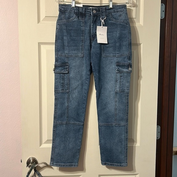 NWT KanCan Cargo Jeans Size 28 - Picture 1 of 6